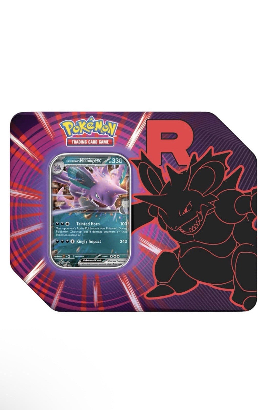 Pokemon TCG Team Rocket Nidoking Tin ( SEALED )