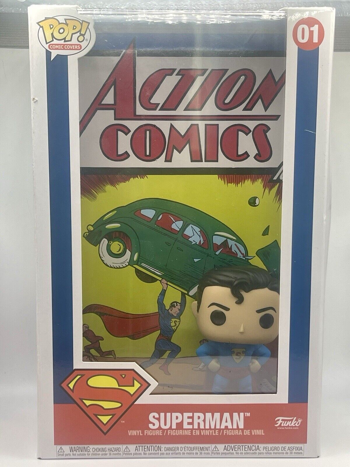 Funko Pop! Comic Book Cover with Case: DC Universe - Superman #01