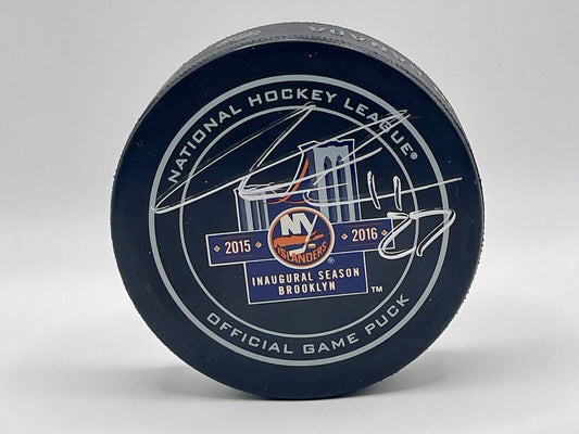 Anders Lee New York Islanders Captain Signed Autographed NHL Logo Puck