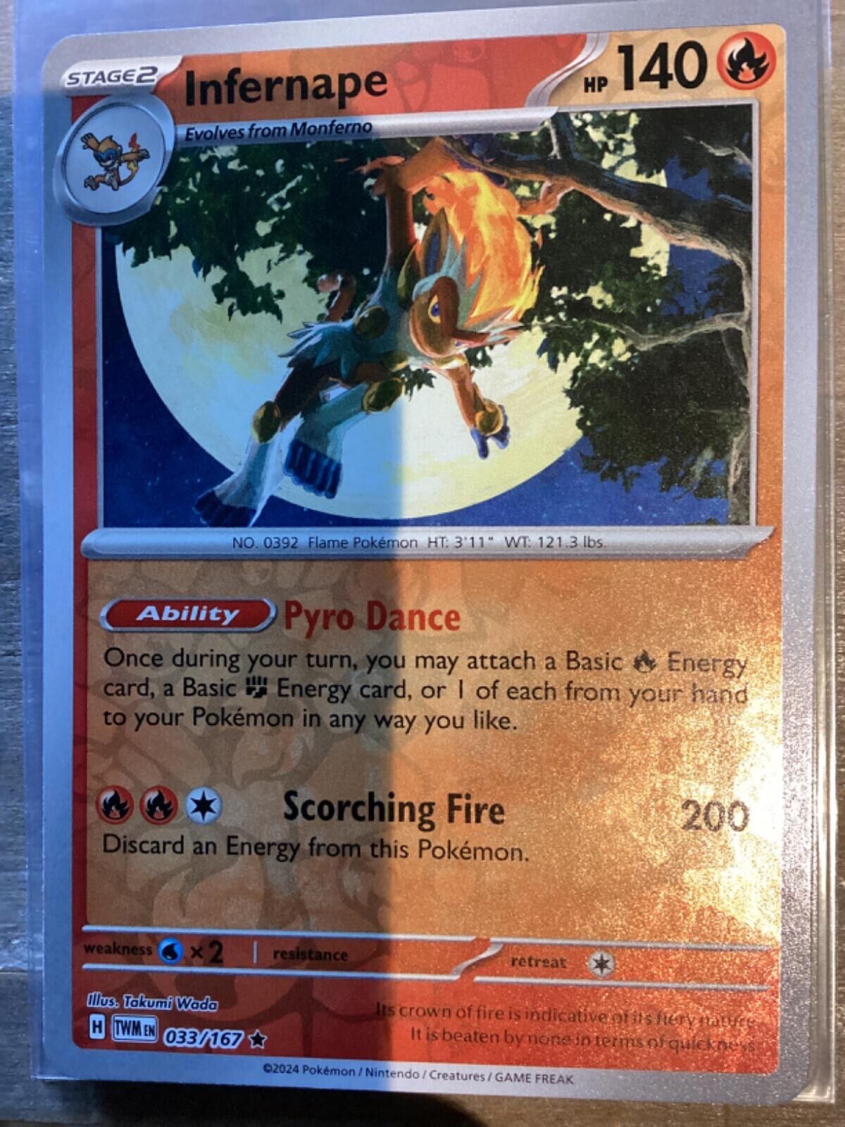 Infernape Scarlet & Violet Twilight Masquerade 033/167 Reverse Holo