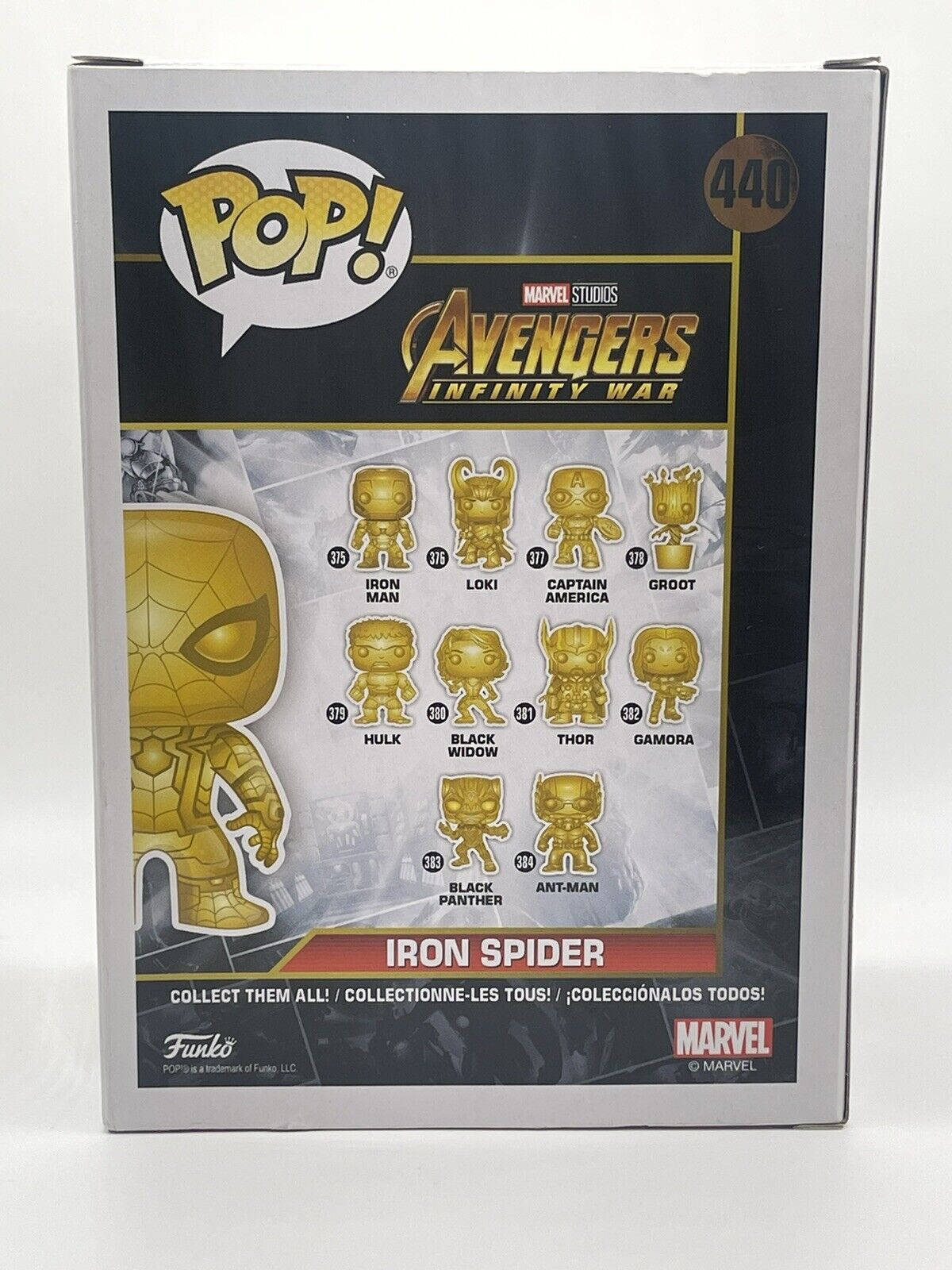 Iron Spider Gold Chrome Funko Pop! #440