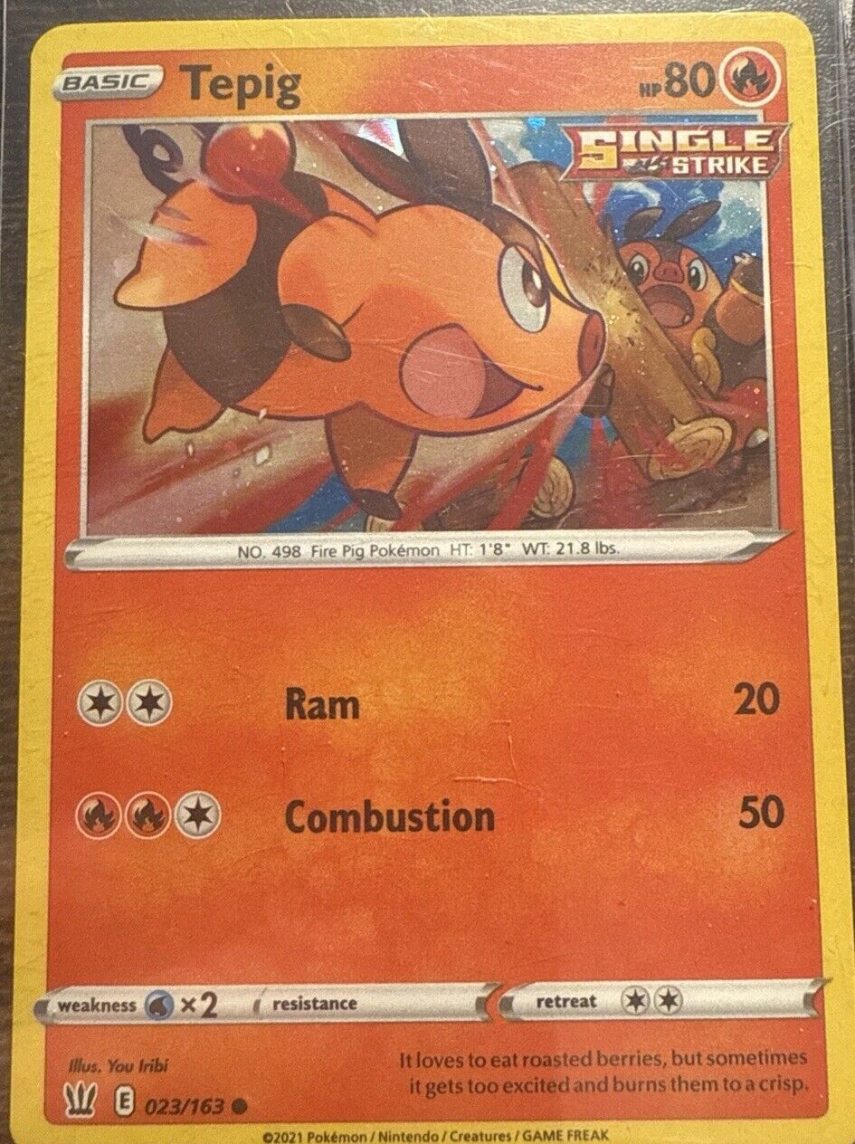 Tepig Battle Styles Reverse Holo 023/163