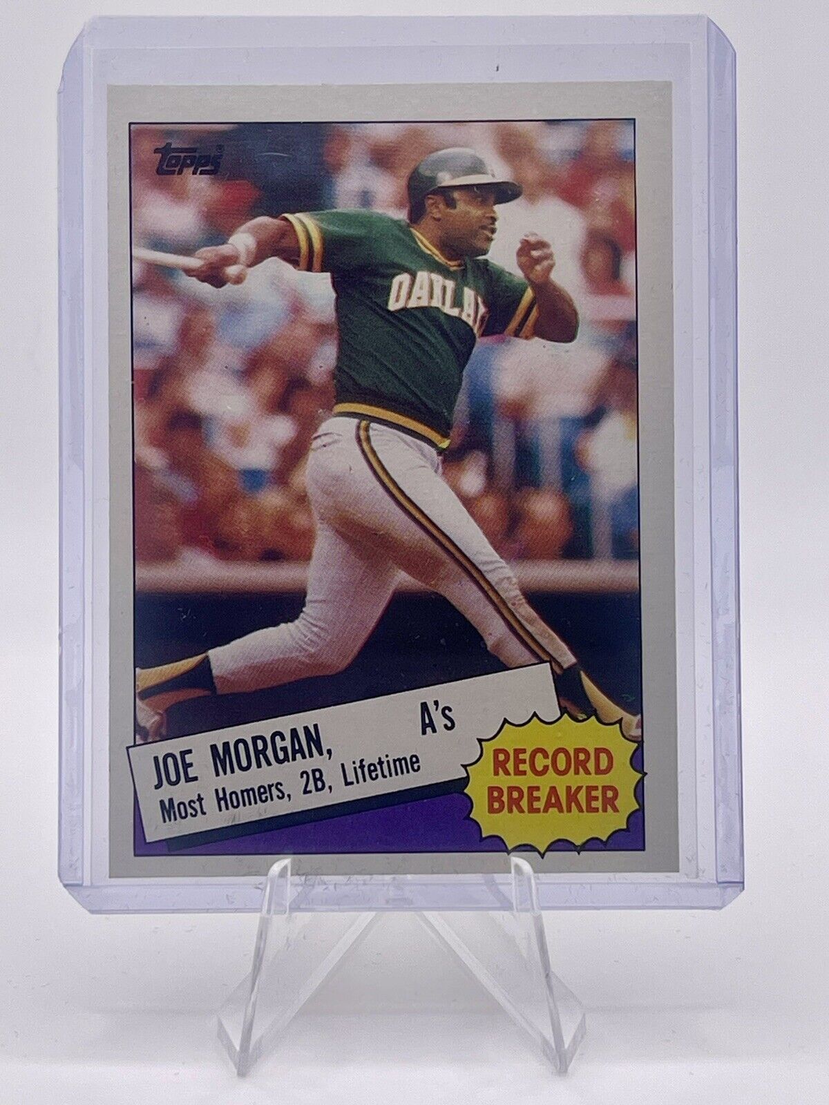 Joe Morgan 1985 Topps Record Breaker #5