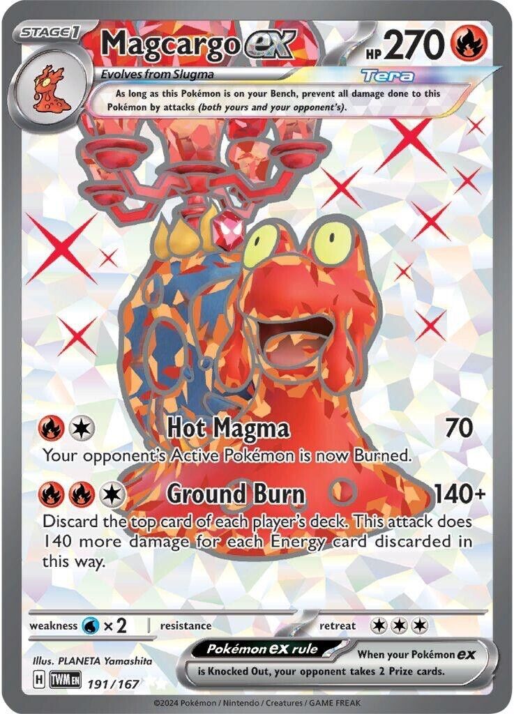 Magcargo ex Scarlet & Violet-Twilight Masquerade 191/167 Holo
