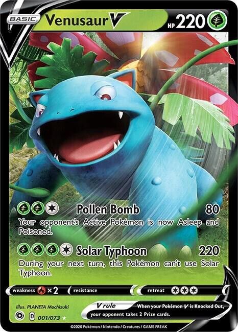 Venusaur V 01/73 Champions Path Holo