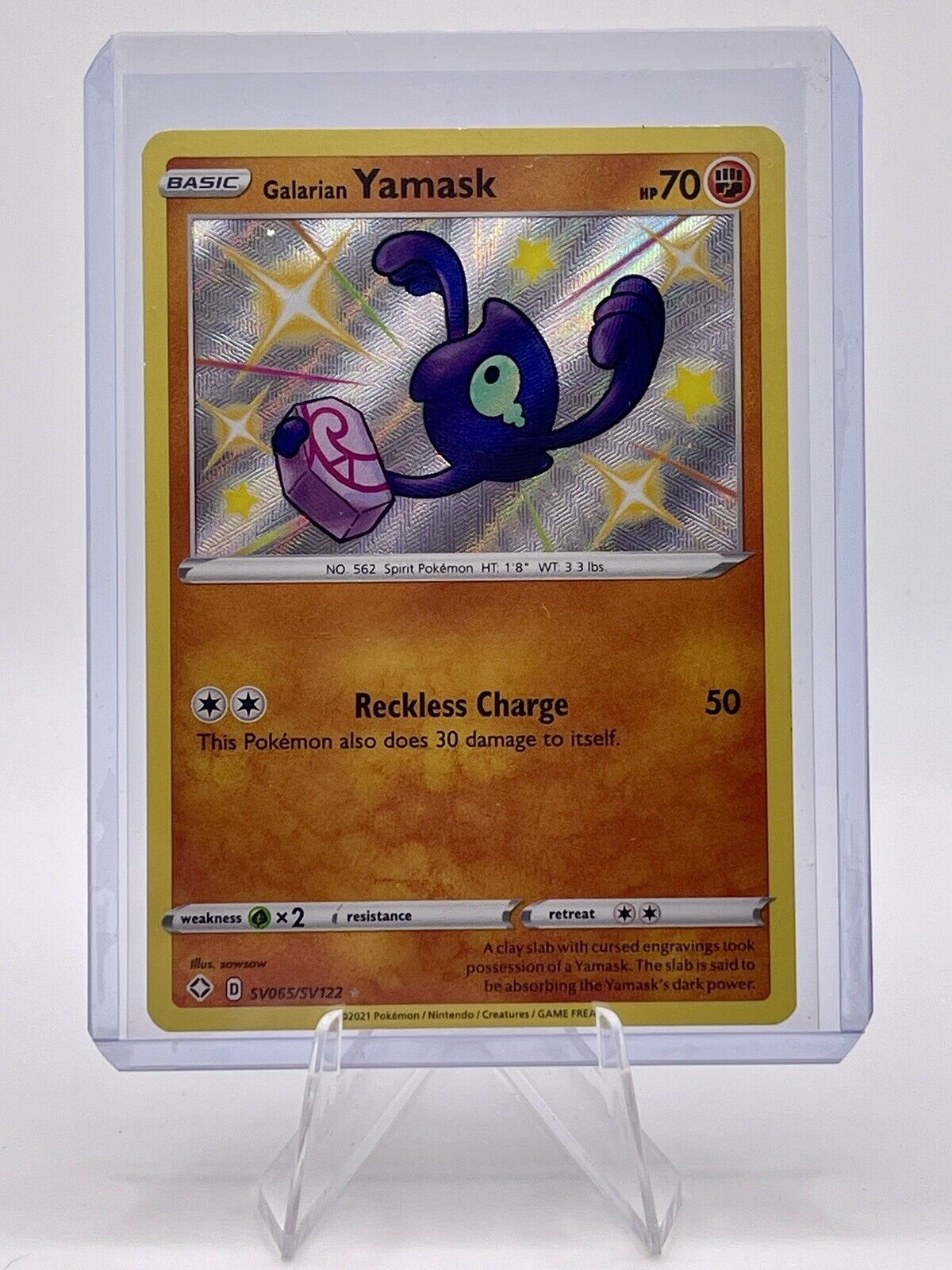 Galarian Yamask SV065/SV122 Shining Fates Shiny Vault