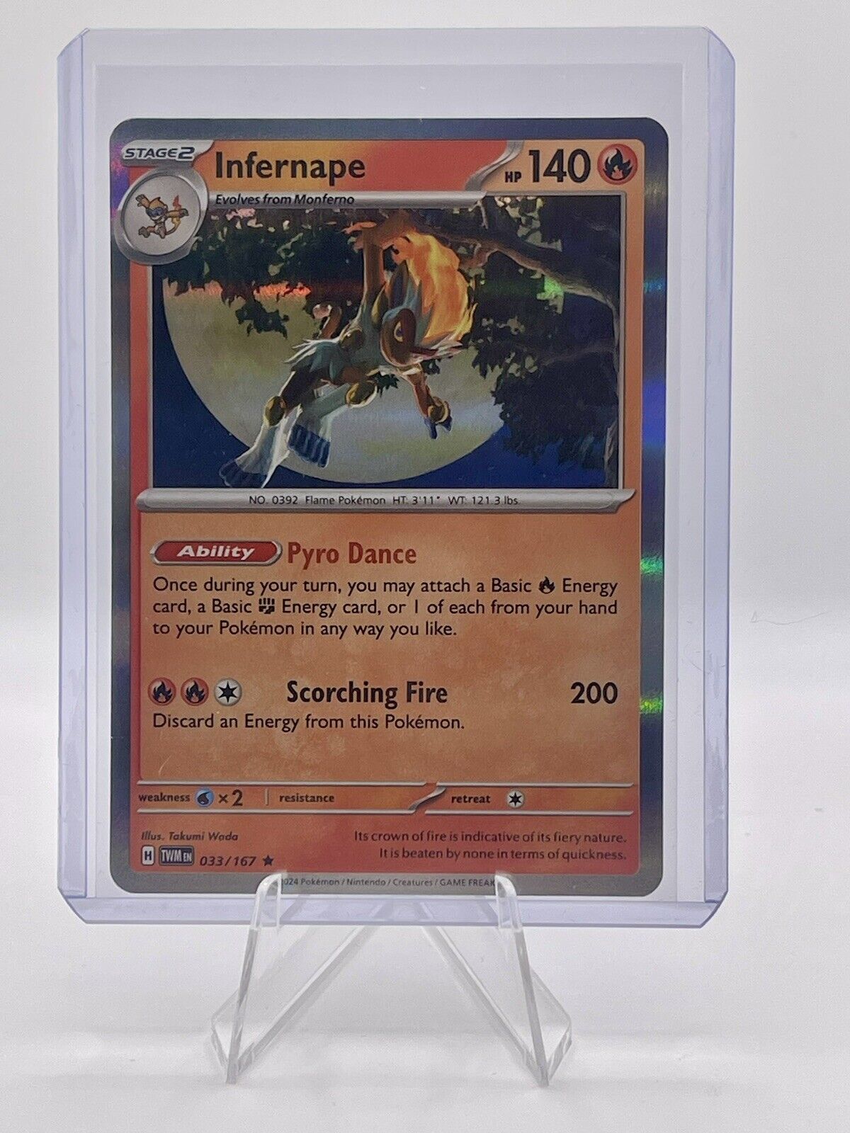 Infernape Scarlet & Violet Twilight Masquerade 033/167 Reverse Holo