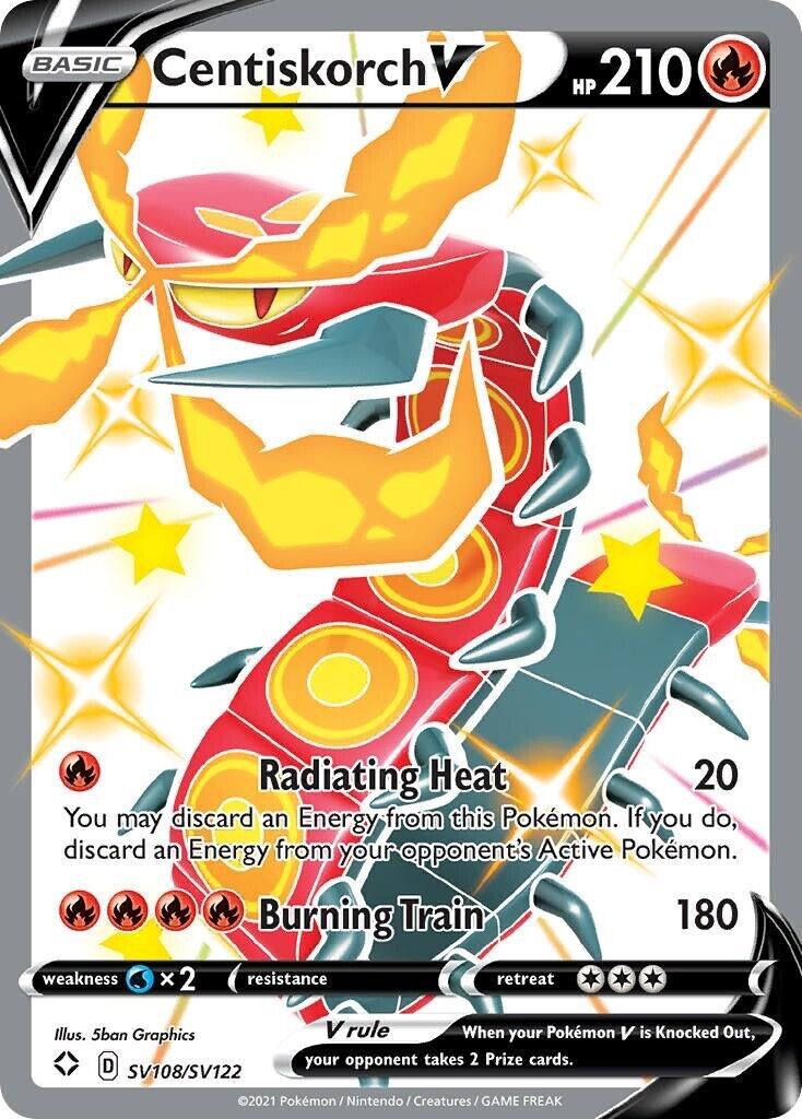 Centiskorch V Shining Fates SV108/SV122 Holo Ultra Rare