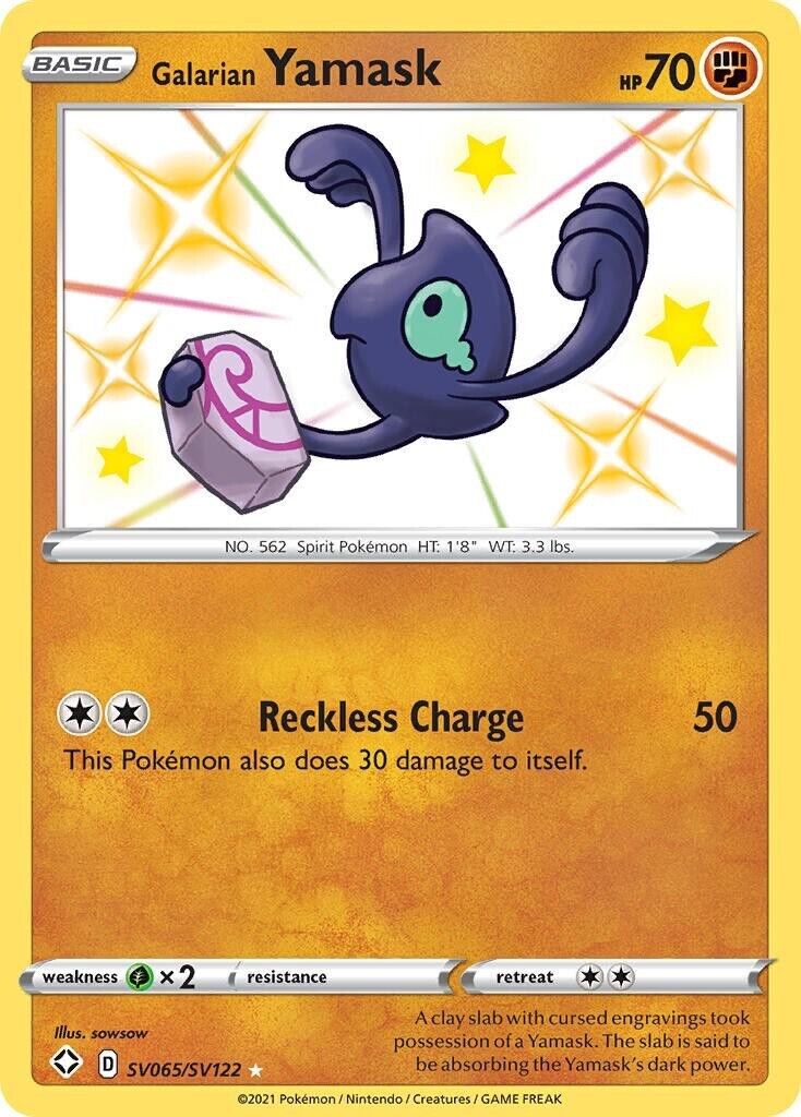 Galarian Yamask SV065/SV122 Shining Fates Shiny Vault