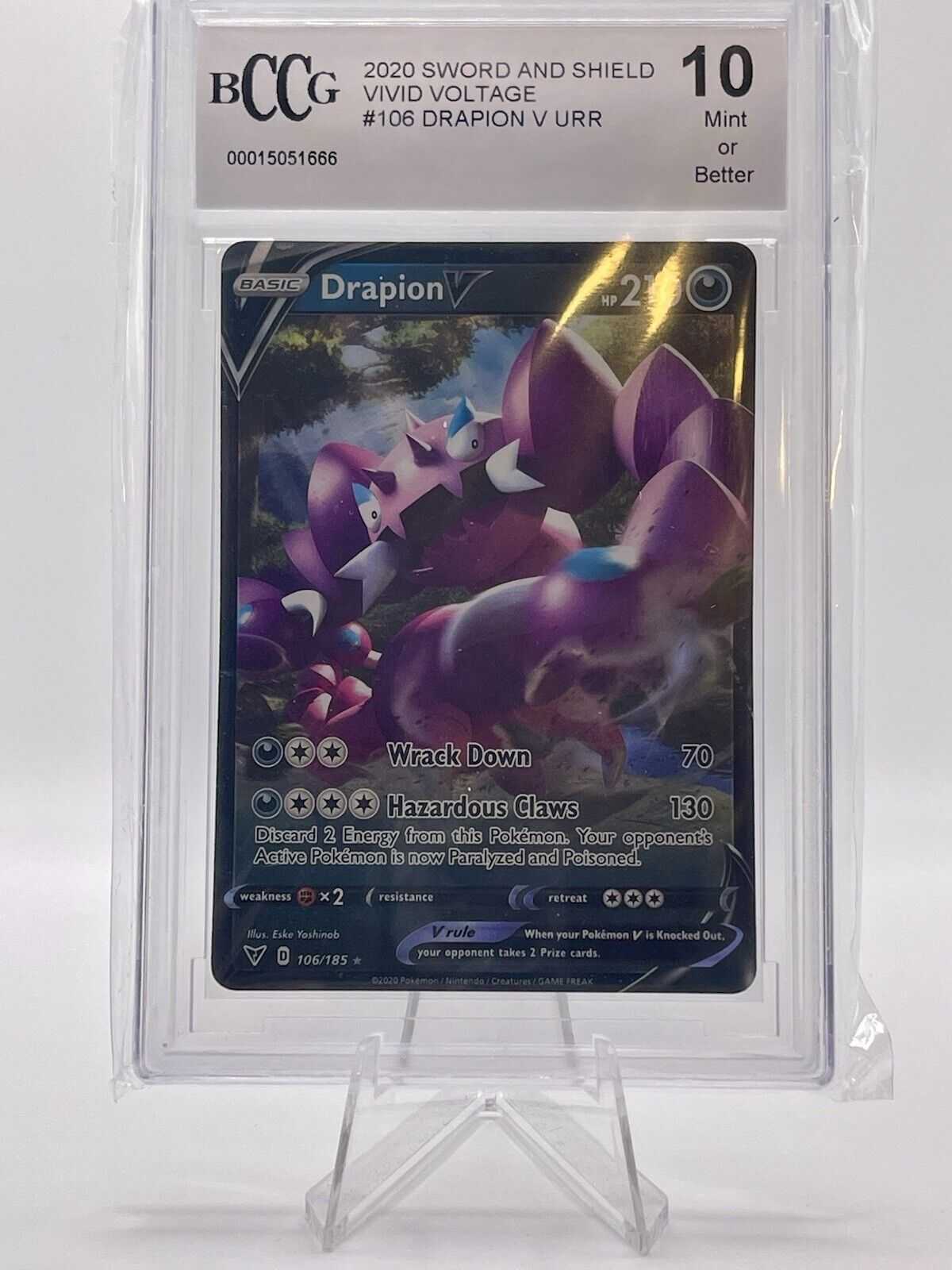Drapion V Vivid Voltage Ultra Rare Holo 106/185