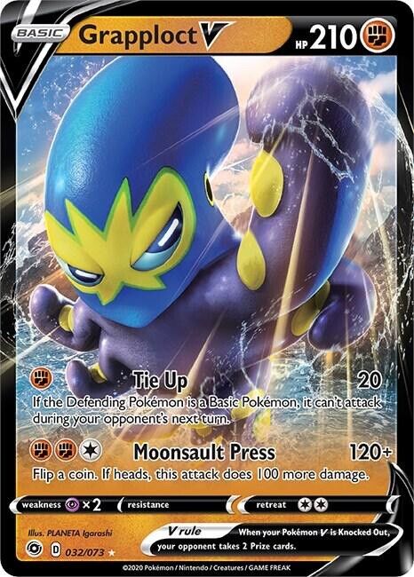 Grapploct V 032/073 Holo Champions Path Pokémon Card NM