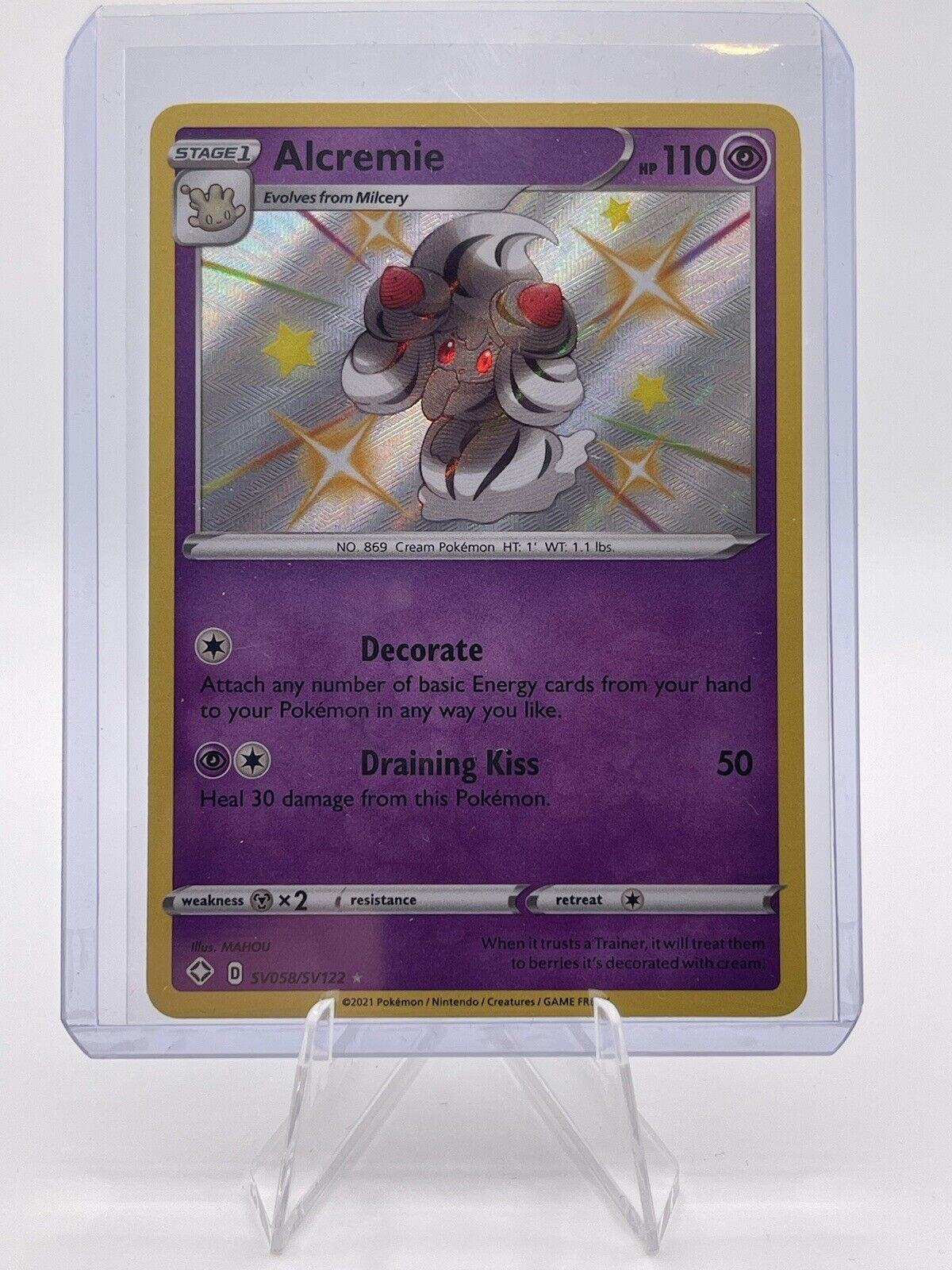 Alcremie Shiny Holo SV058/SV122 Shining Fates