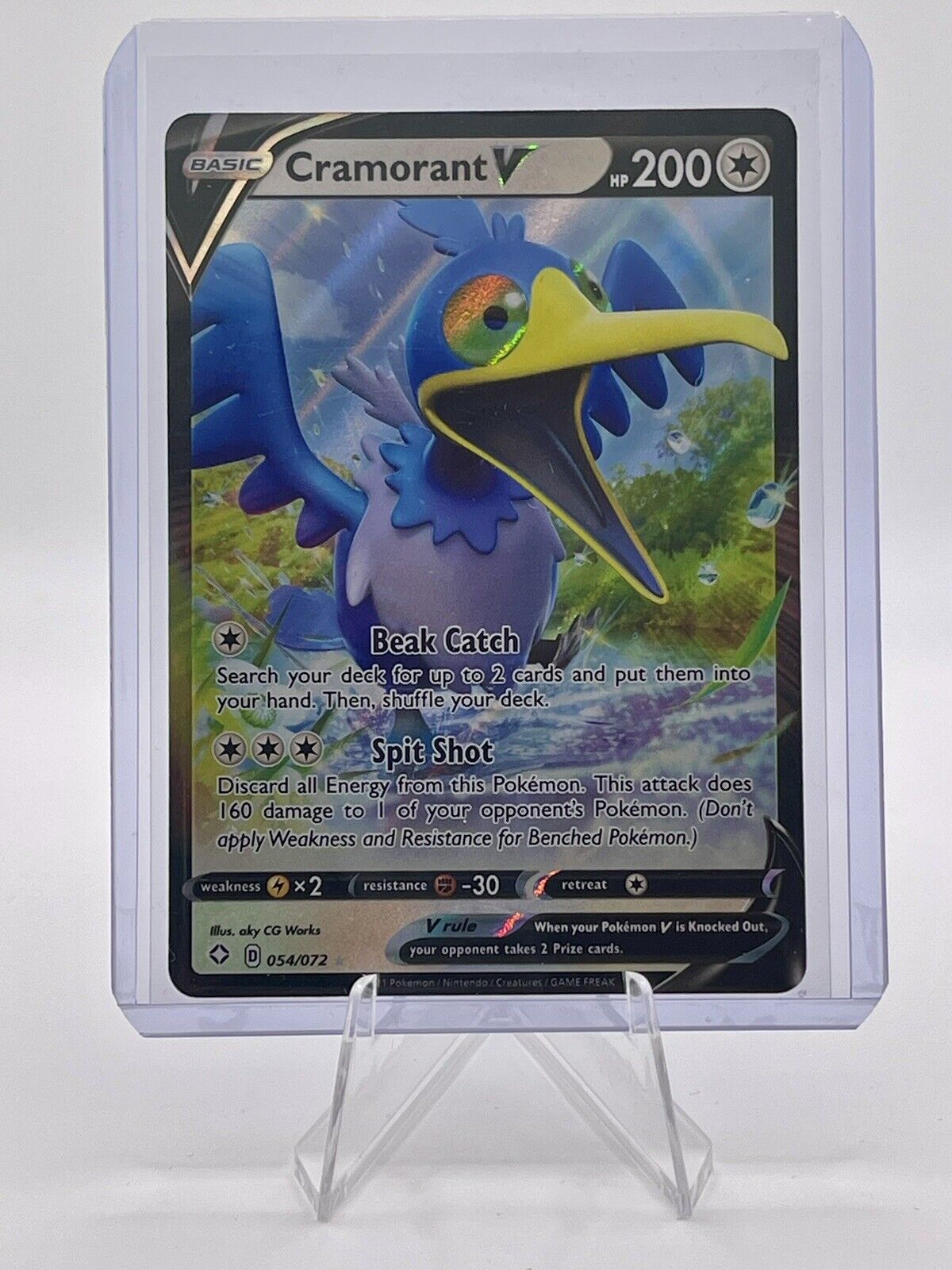 Cramorant V - 054/072 - Pokemon Shining Fates Sword & Shield Ultra Rare