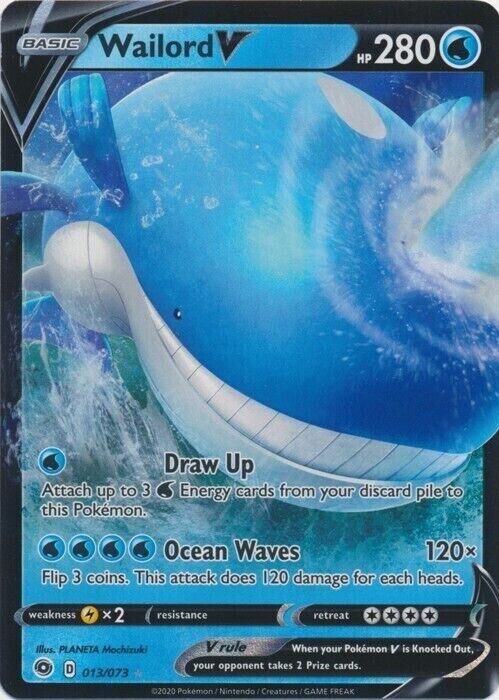 Wailord V Champions Path Holo 13/73