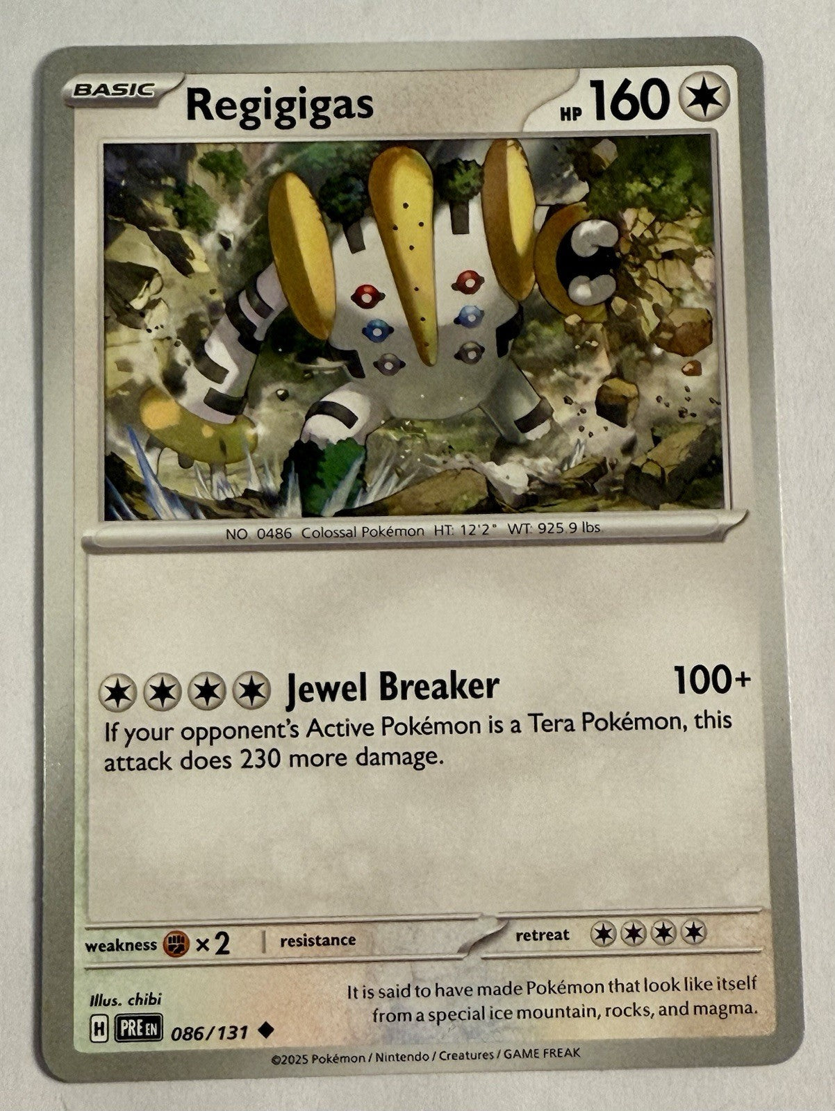 Regigigas 086/131 Sv: Prismatic Evolutions Regular