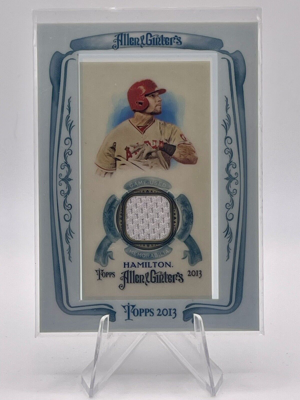 Josh Hamilton 2013 Topps Allen and Ginter Framed Mini Relics Jersey Card
