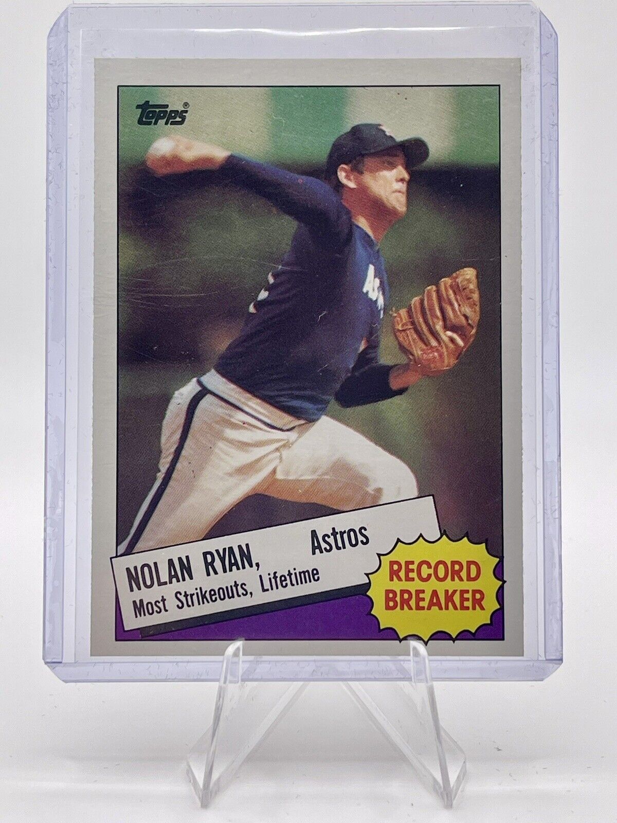Nolan Ryan 1985 Topps Record Breaker #7