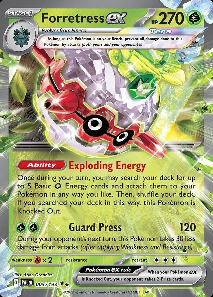 Forretress ex Scarlet & Violet Paldea Evolved 005/193 Holo