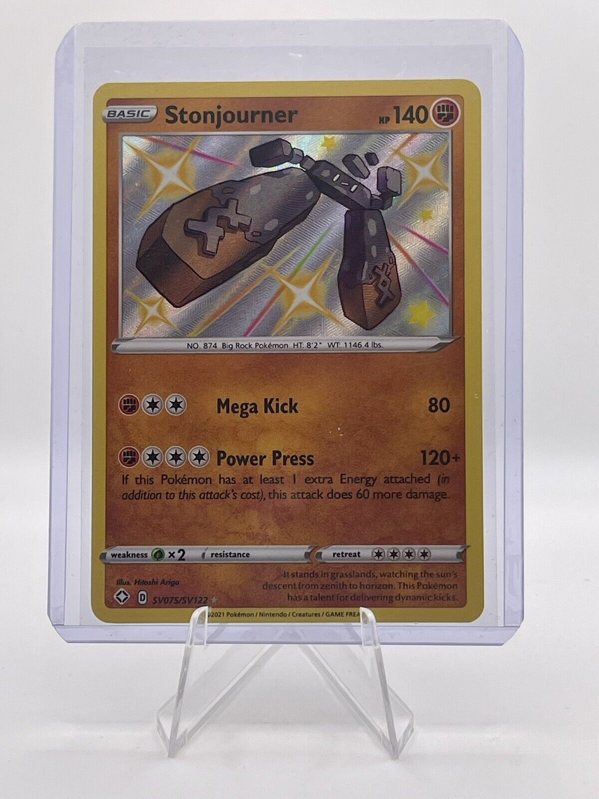 Stonjourner SV075/SV122 Shining Fates Shiny Vault Rare