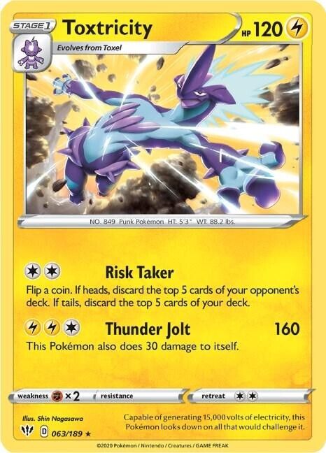 Toxtricity 63/189 Darkness Ablaze Cosmos Holo