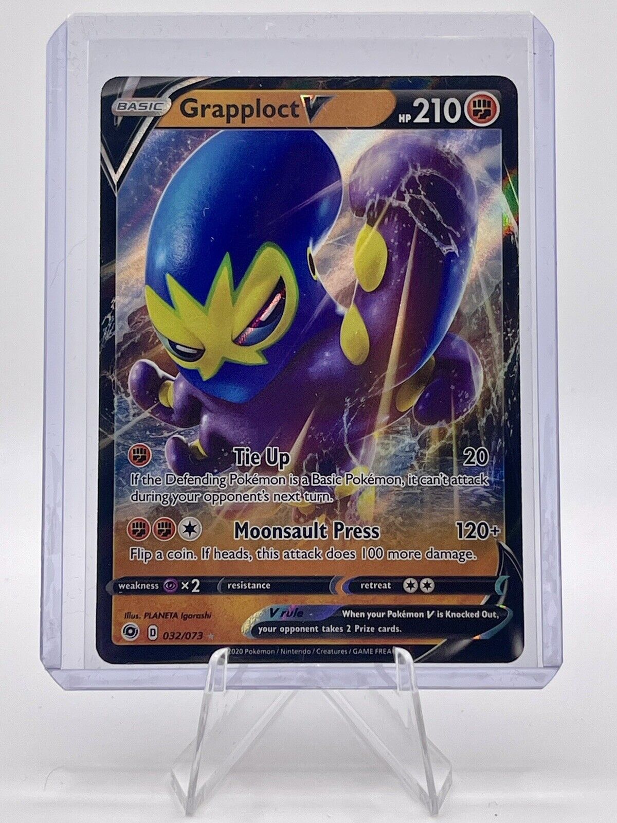 Grapploct V 032/073 Holo Champions Path Pokémon Card NM