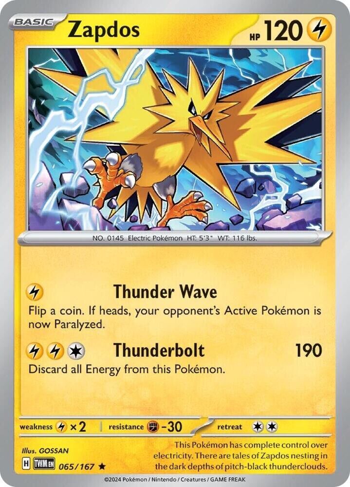 Zapdos Twilight Masquerade SV06