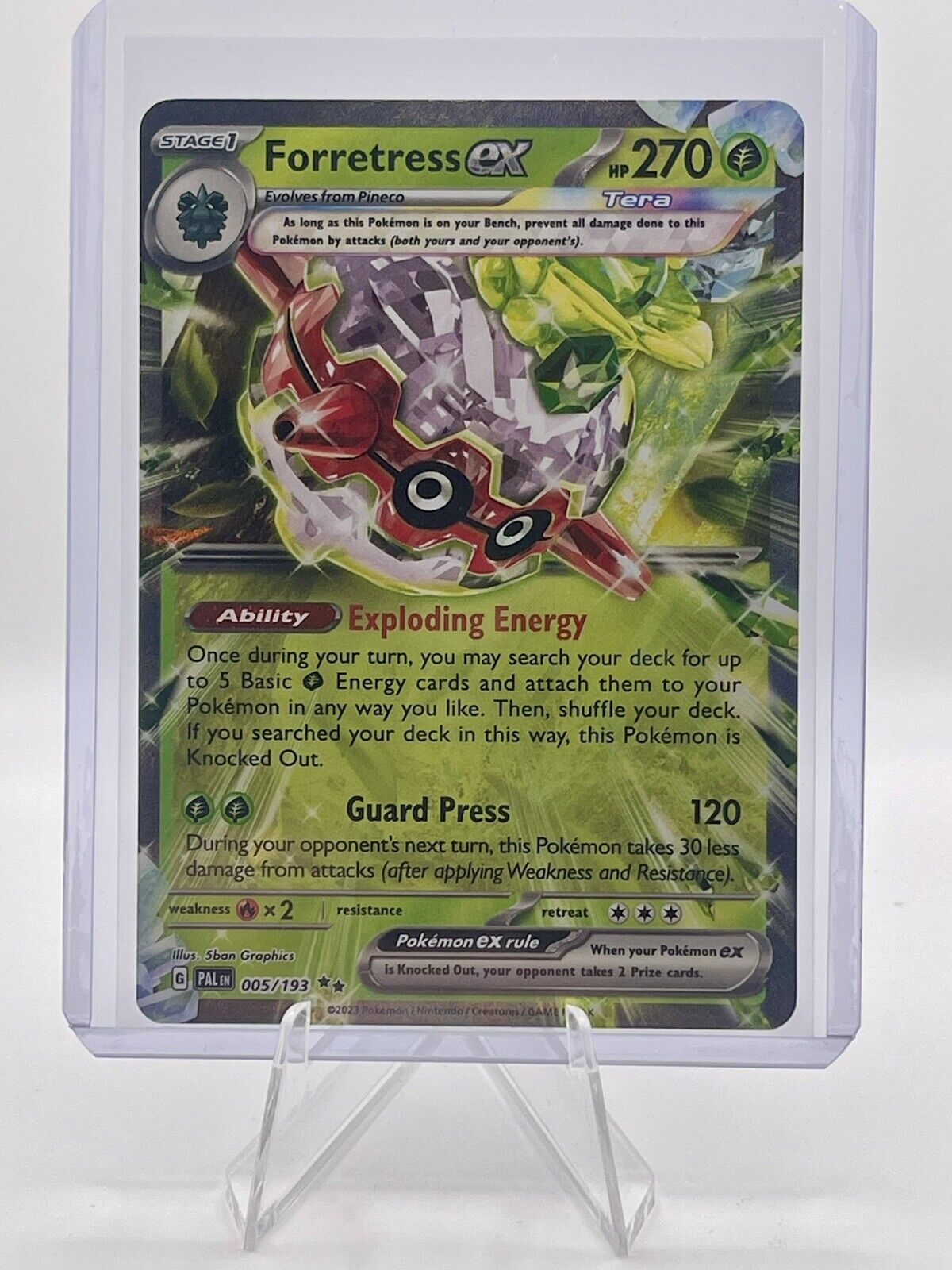 Forretress ex Scarlet & Violet Paldea Evolved 005/193 Holo