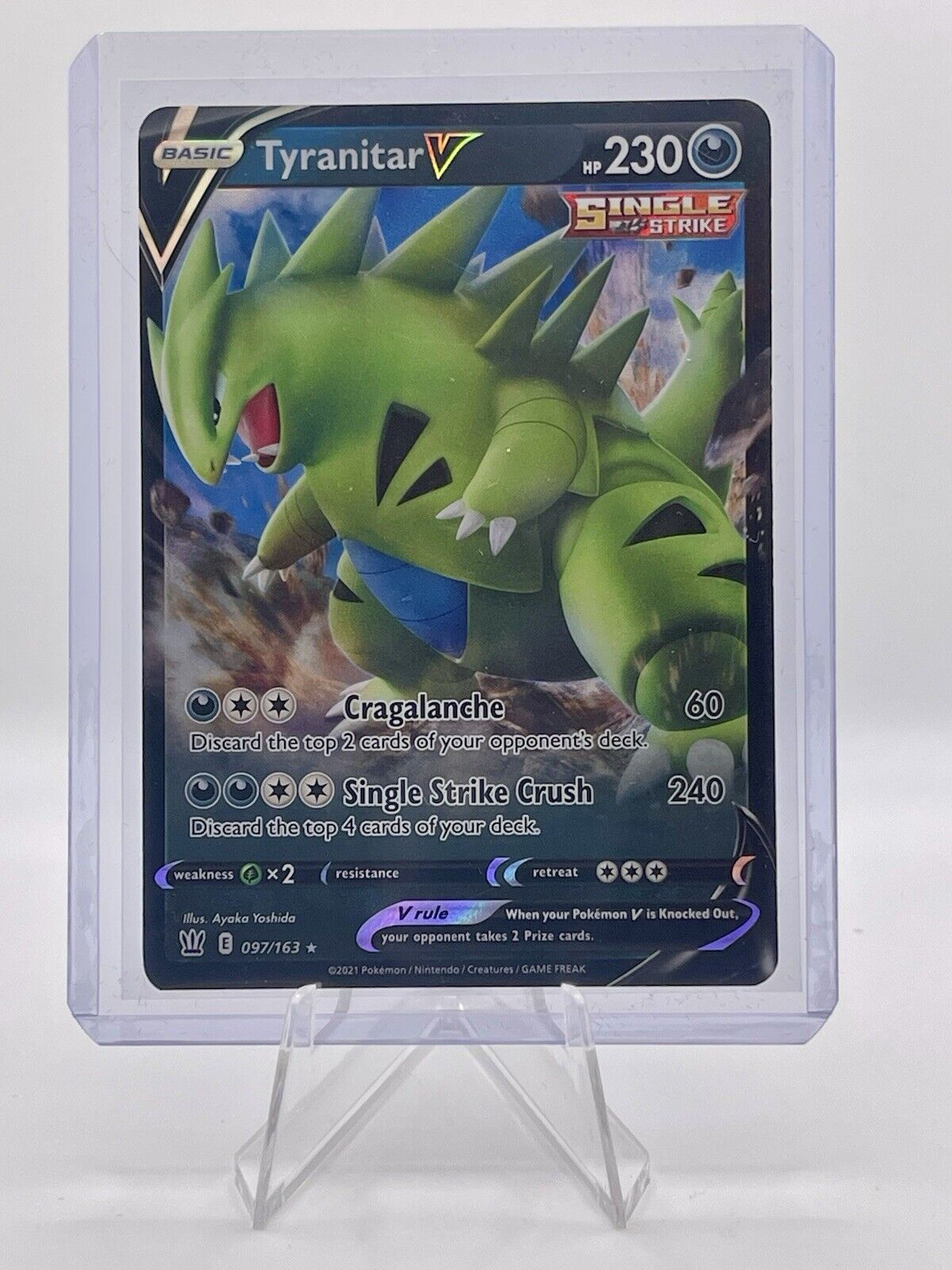 Tyranitar V 097/163 Swsh05: Battle Styles Holo