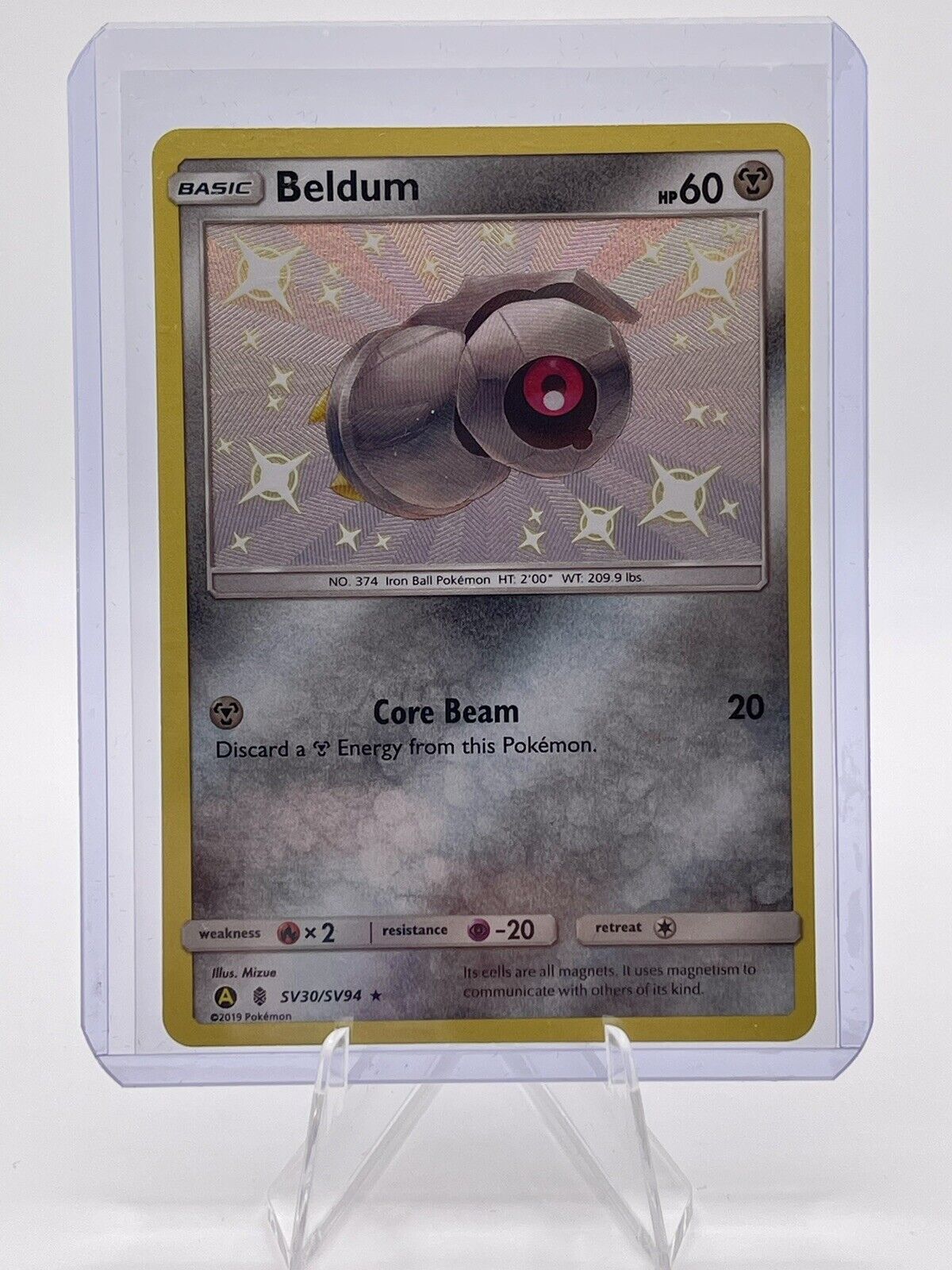 Beldum SV30/SV94 Pokemon Hidden Fates Sun & Moon Shiny Vault