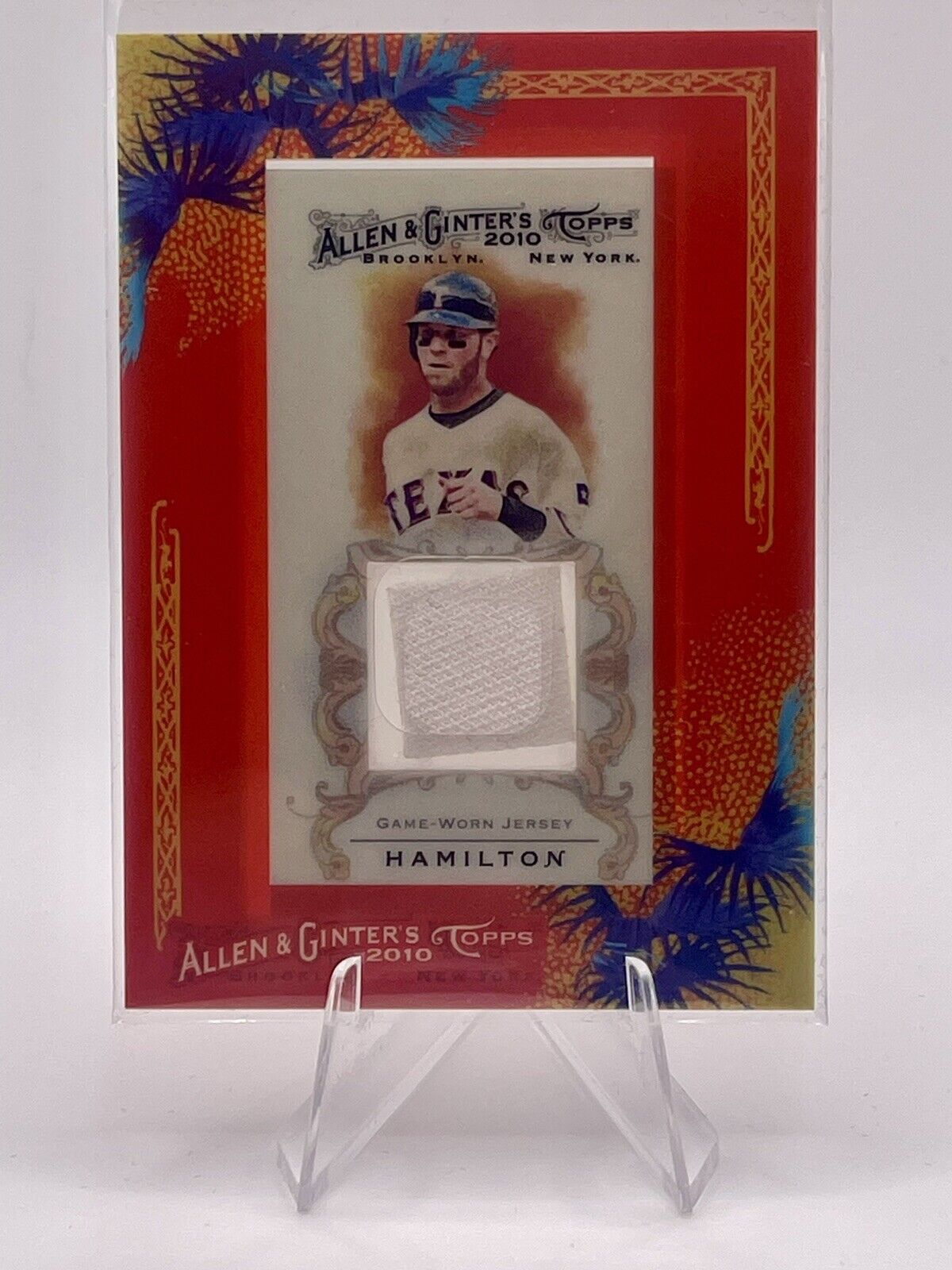 Josh Hamilton 2010 Topps Allen and Ginter Relics Jersey Card