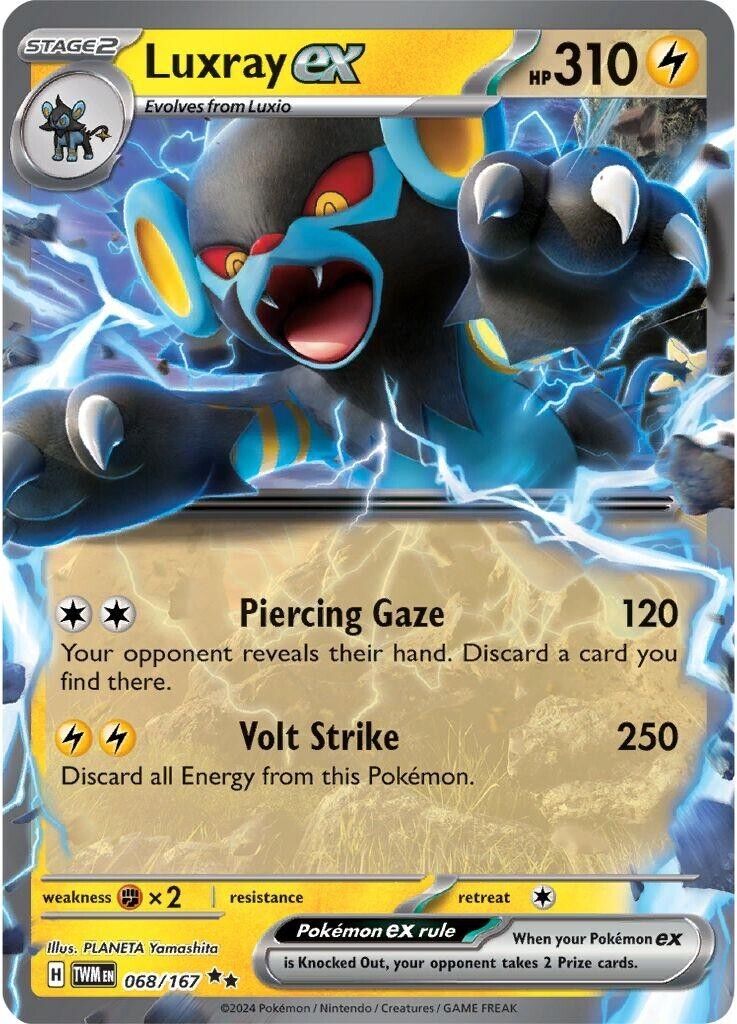Luxray EX Scarlet & Violet Twilight Masquerade 068/167 Holo