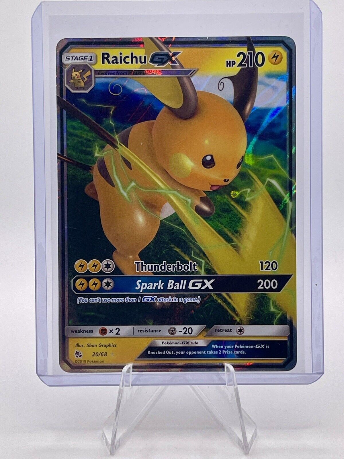 Raichu GX 20/68 Hidden Fates #60