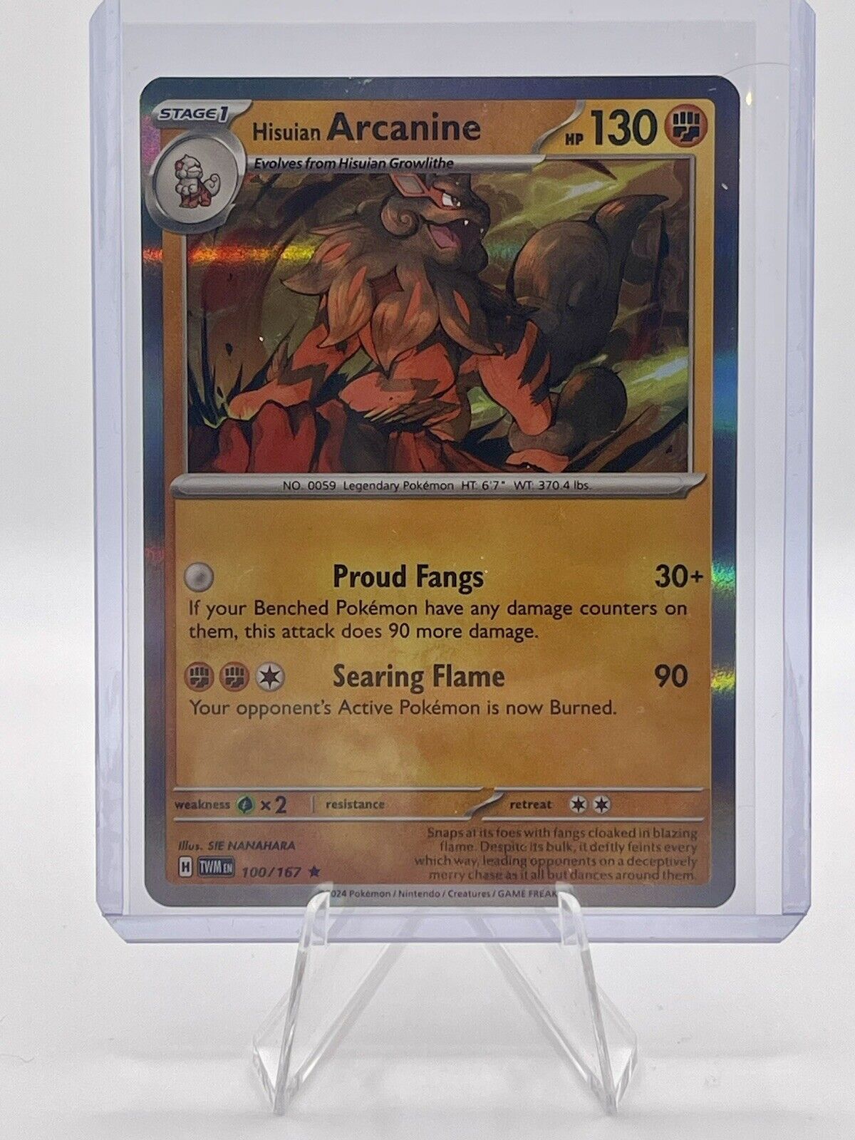 Hisuian Arcanine Holo #100/167