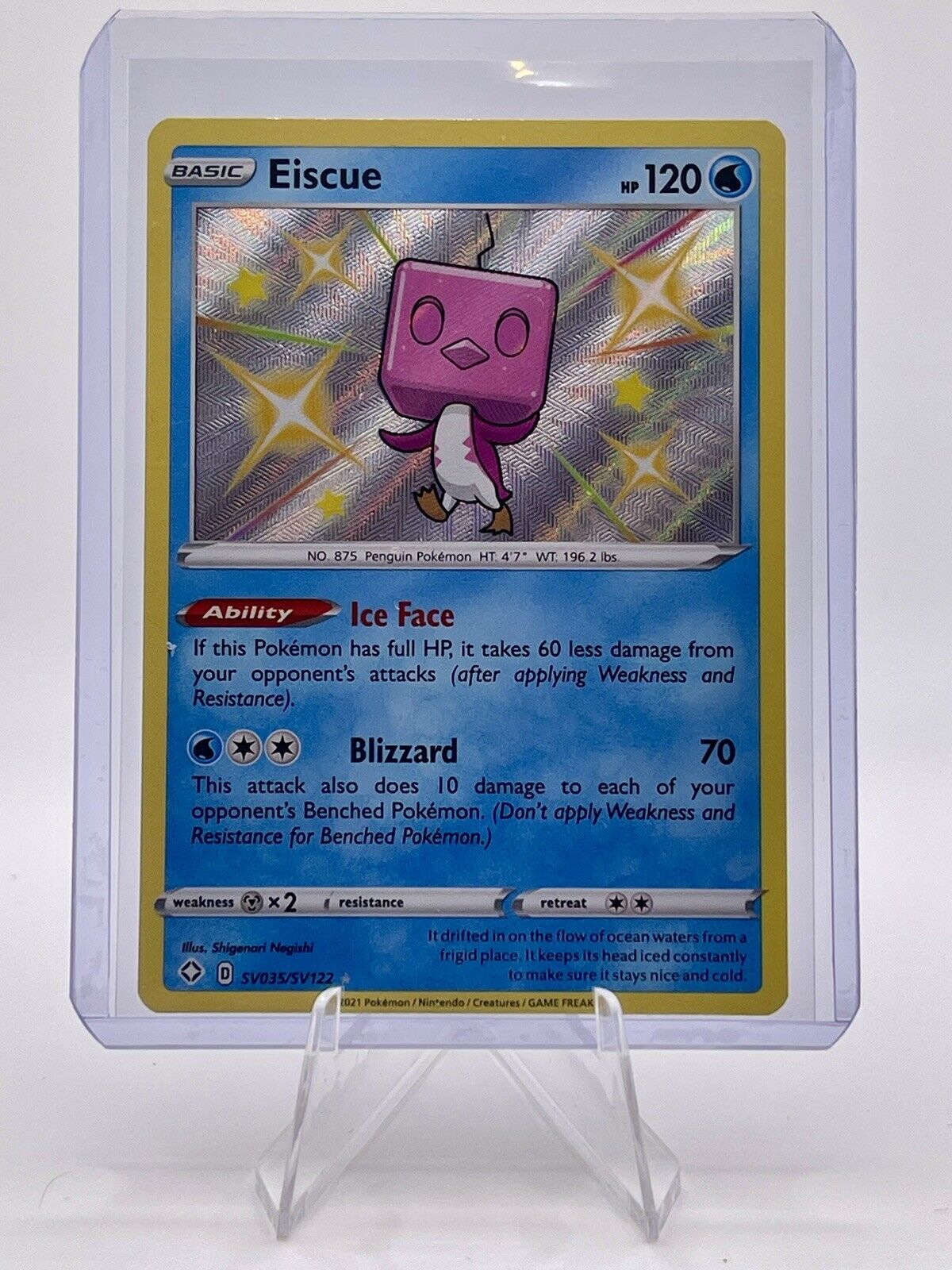 Eiscue SV035/SV122 Shining Fates Shiny Holo Foil Rare