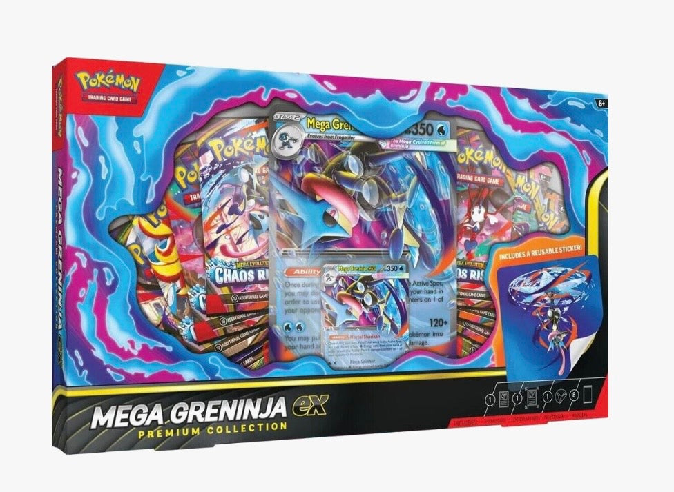 Rip & Ship Only| Pokémon TCG Mega Greninja ex Premium Collection (MCAP)