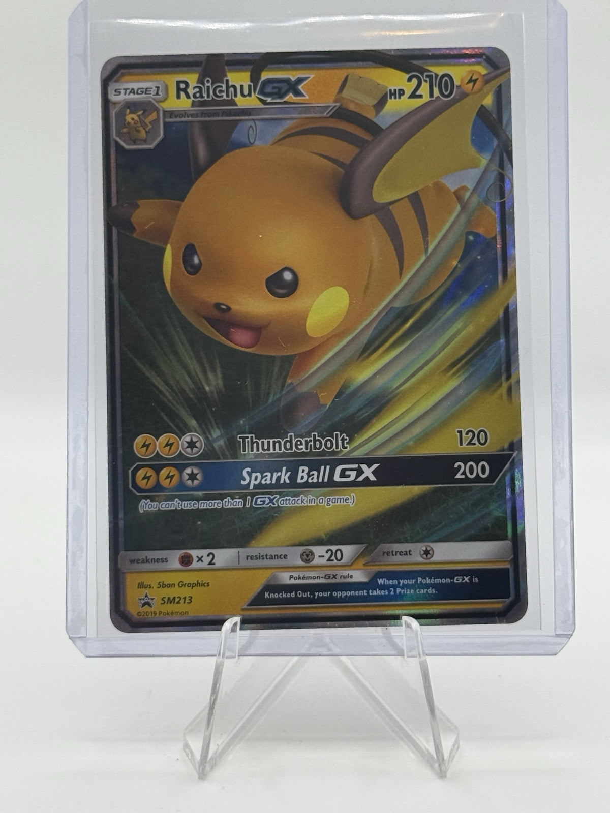 Raichu GX SM213 Sm Promos Holo