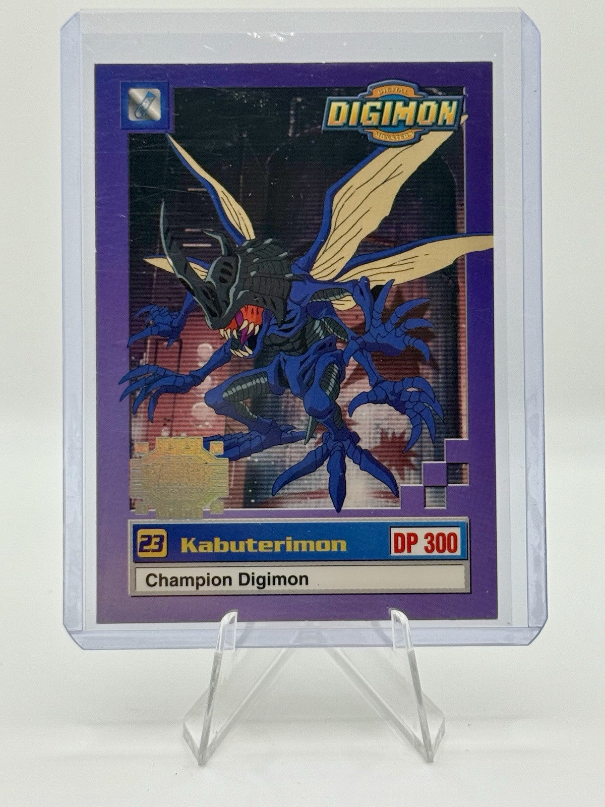 Kabuterimon #25 of 34 Champion Digimon Card. Exclusive Preview Silver Stamped