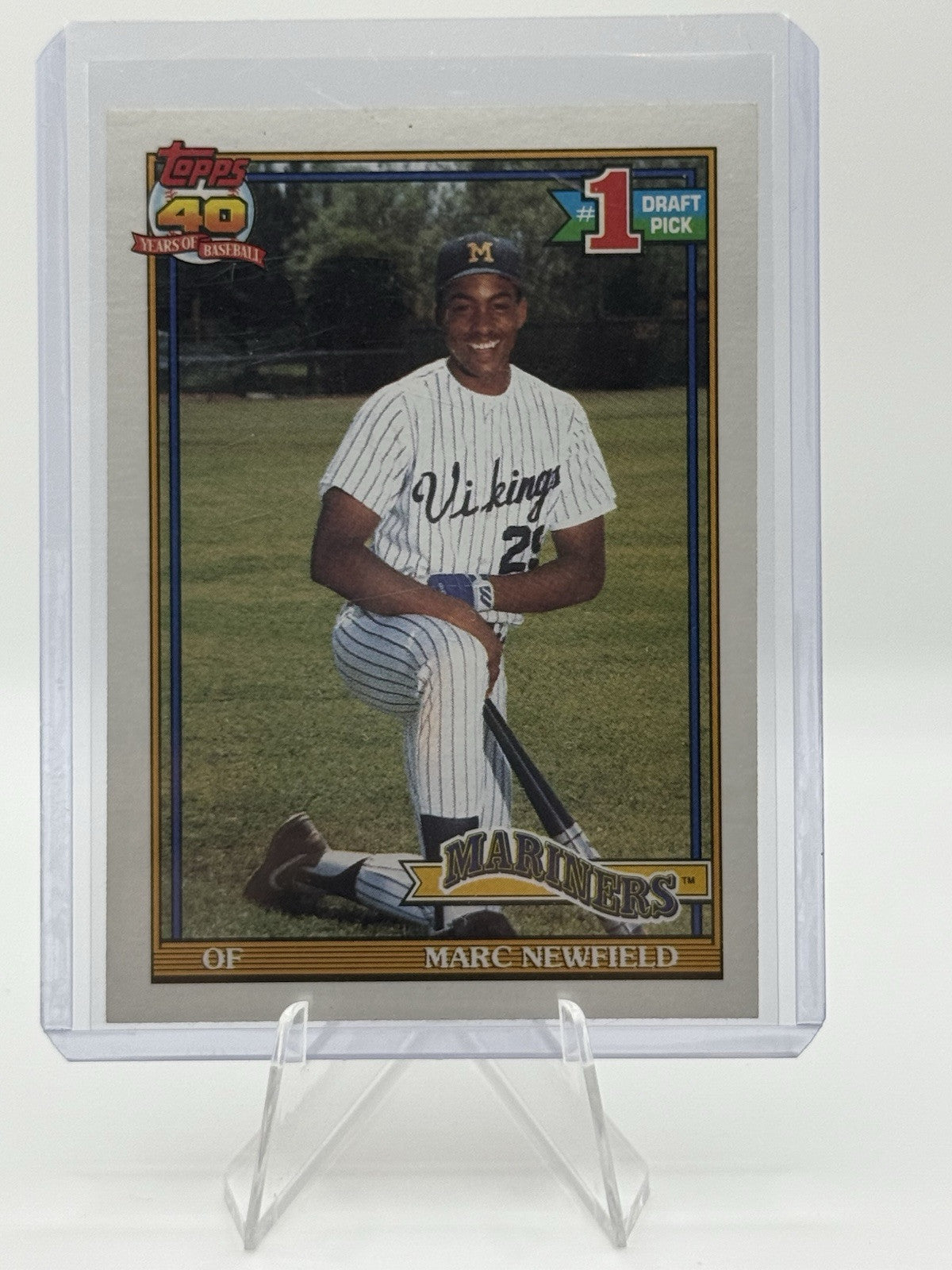1991 Topps - #529 Marc Newfield (RC)