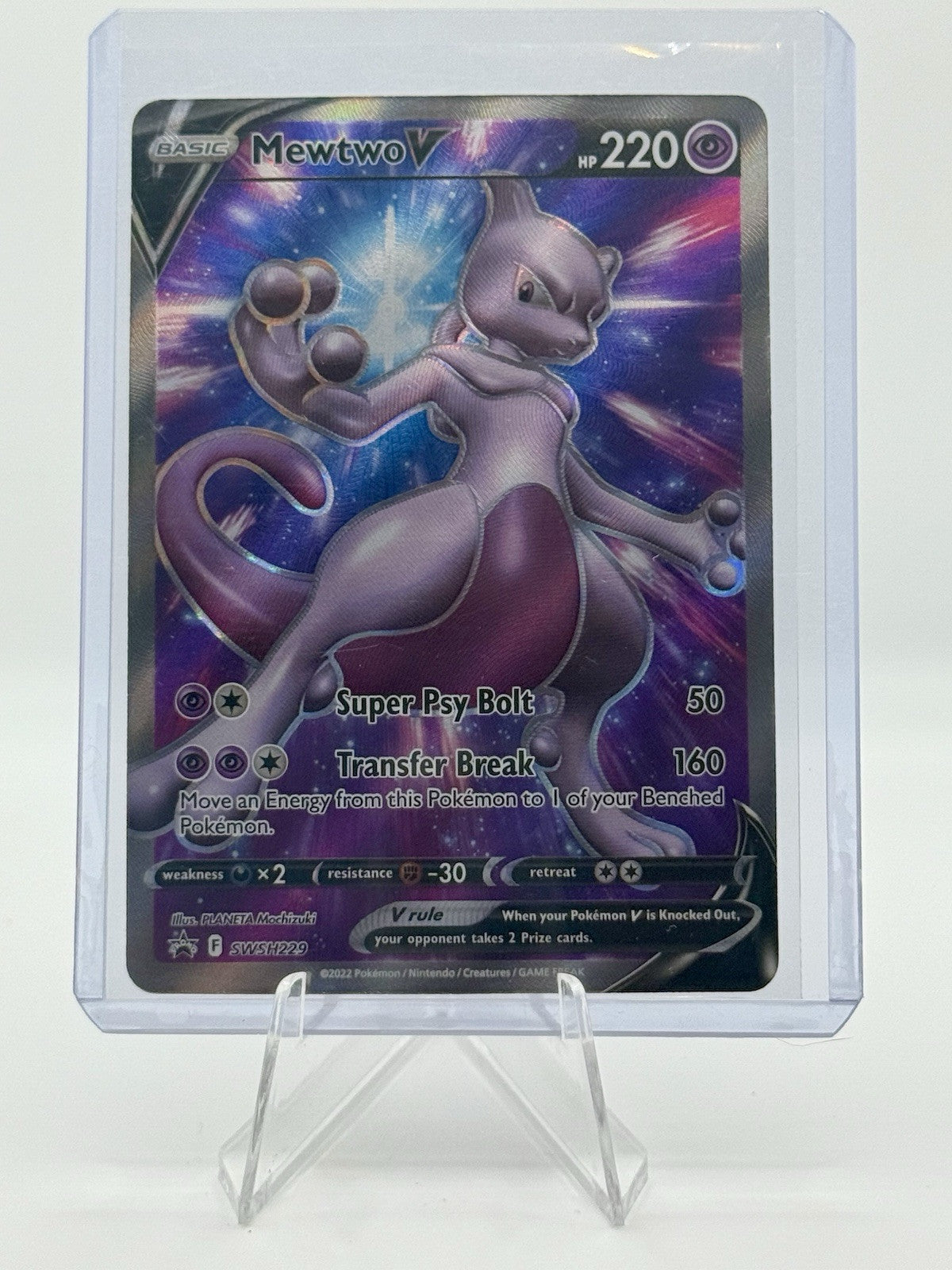 Mewtwo V SWSH229 SWSH: Sword & Shield Promo Cards Holo