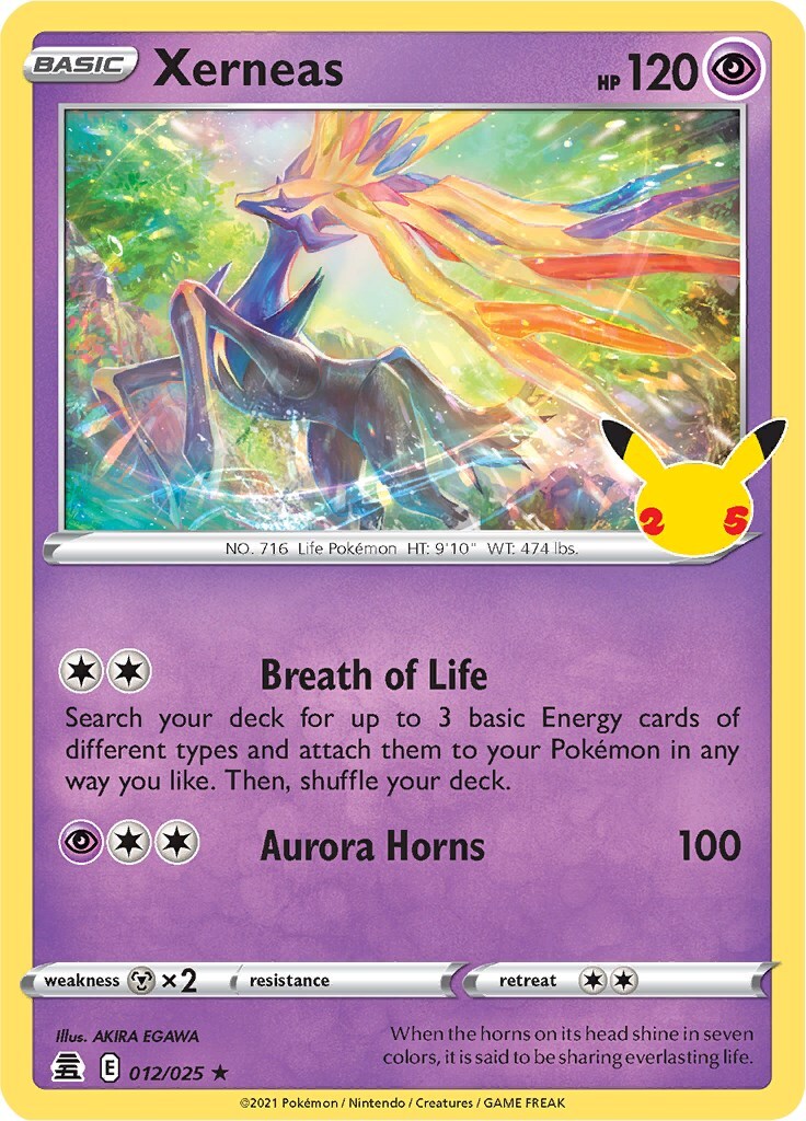 Xerneas 012/025 Celebrations Holo