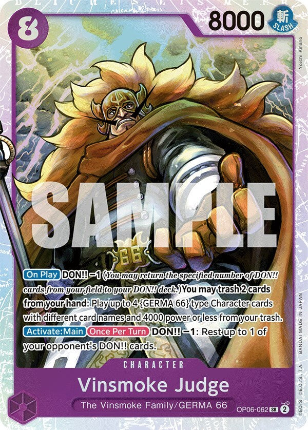 Vinsmoke Judge OP06-062 Wings of the Captain Foil
