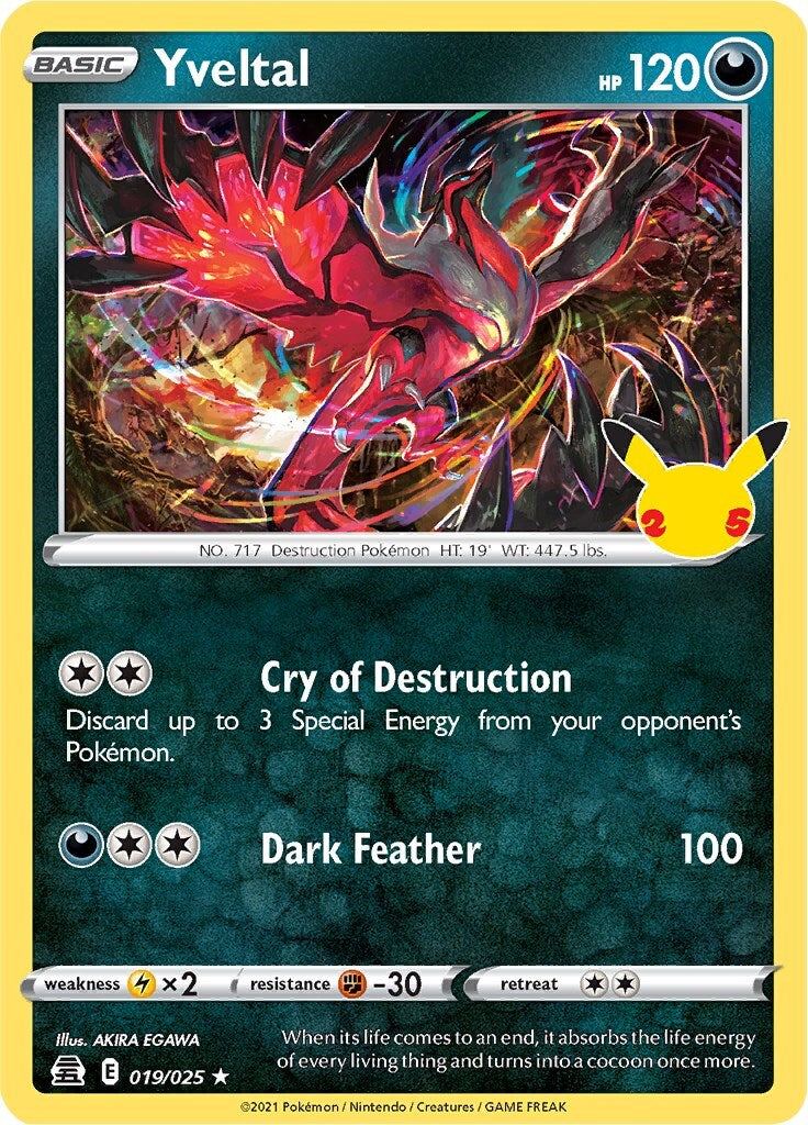 Yveltal 019/025 Celebrations Holo