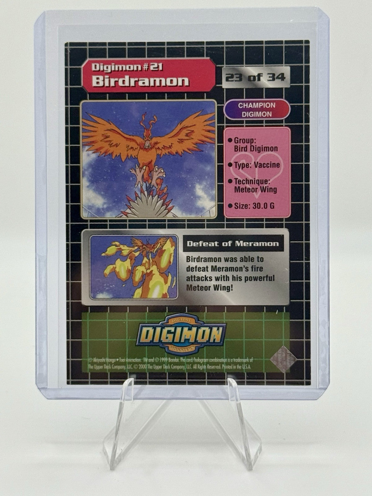 Bandai Digimon Trading Card 23 of 34 Birdramon Holo