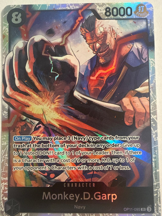 One Piece Card Game Monkey.D.Garp OP11-095 A Fist of Divine Speed SR Super Rare