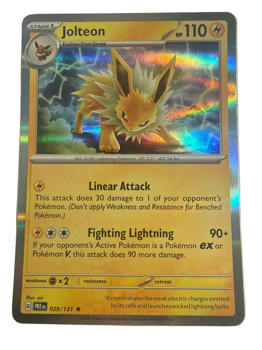 Pokémon TCG Jolteon 029/131 Prismatic Evolutions Holo Rare
