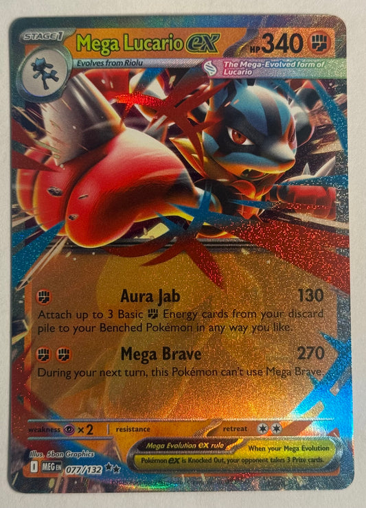 Mega Lucario ex 077/132 Pokémon TCG