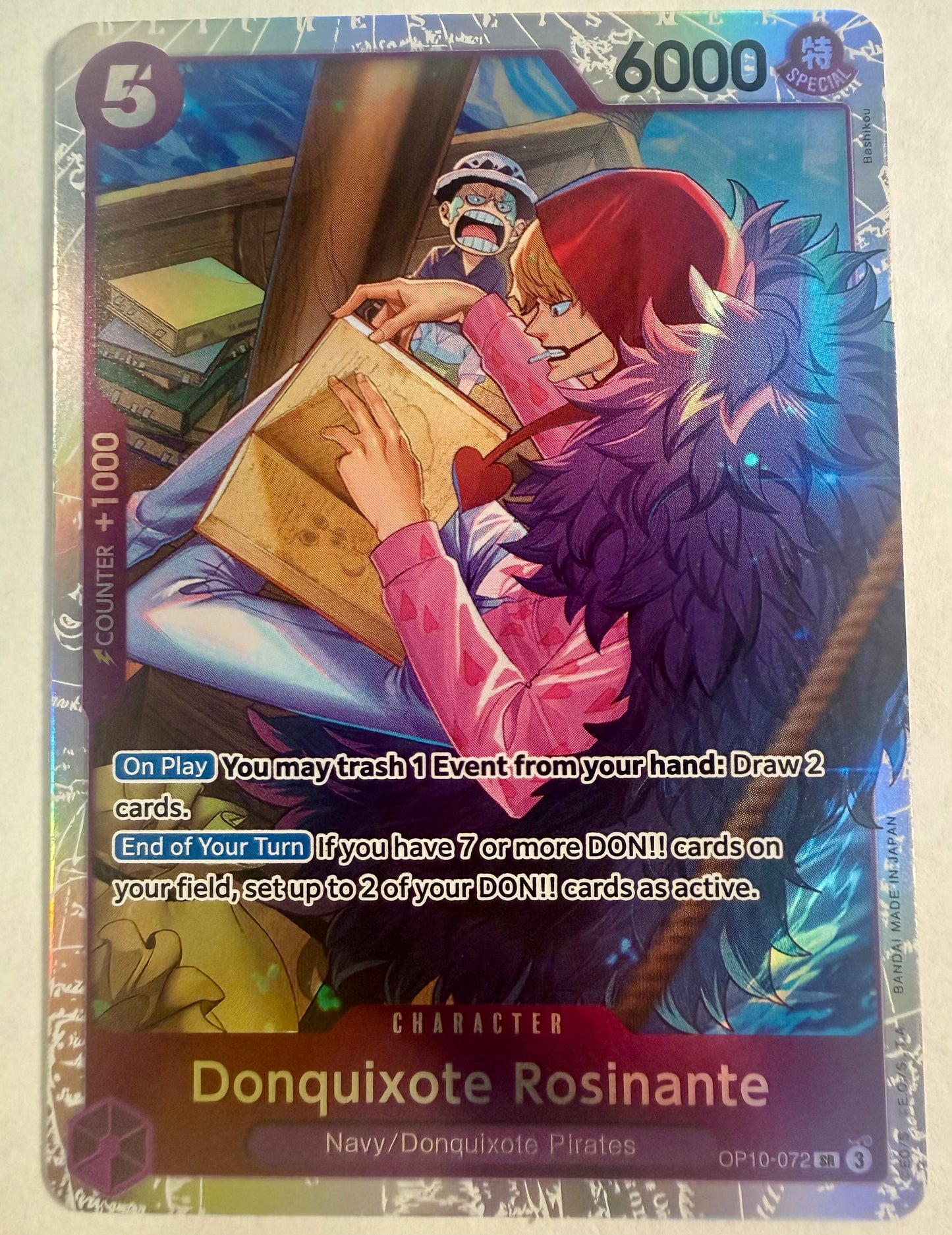 One Piece Card Game Donquixote Rosinante OP10-072 SR Super Rare