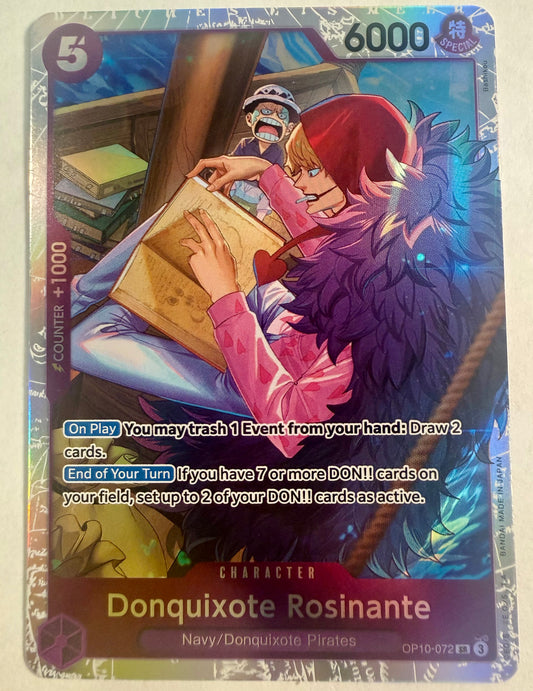 One Piece Card Game Donquixote Rosinante OP10-072 SR Super Rare