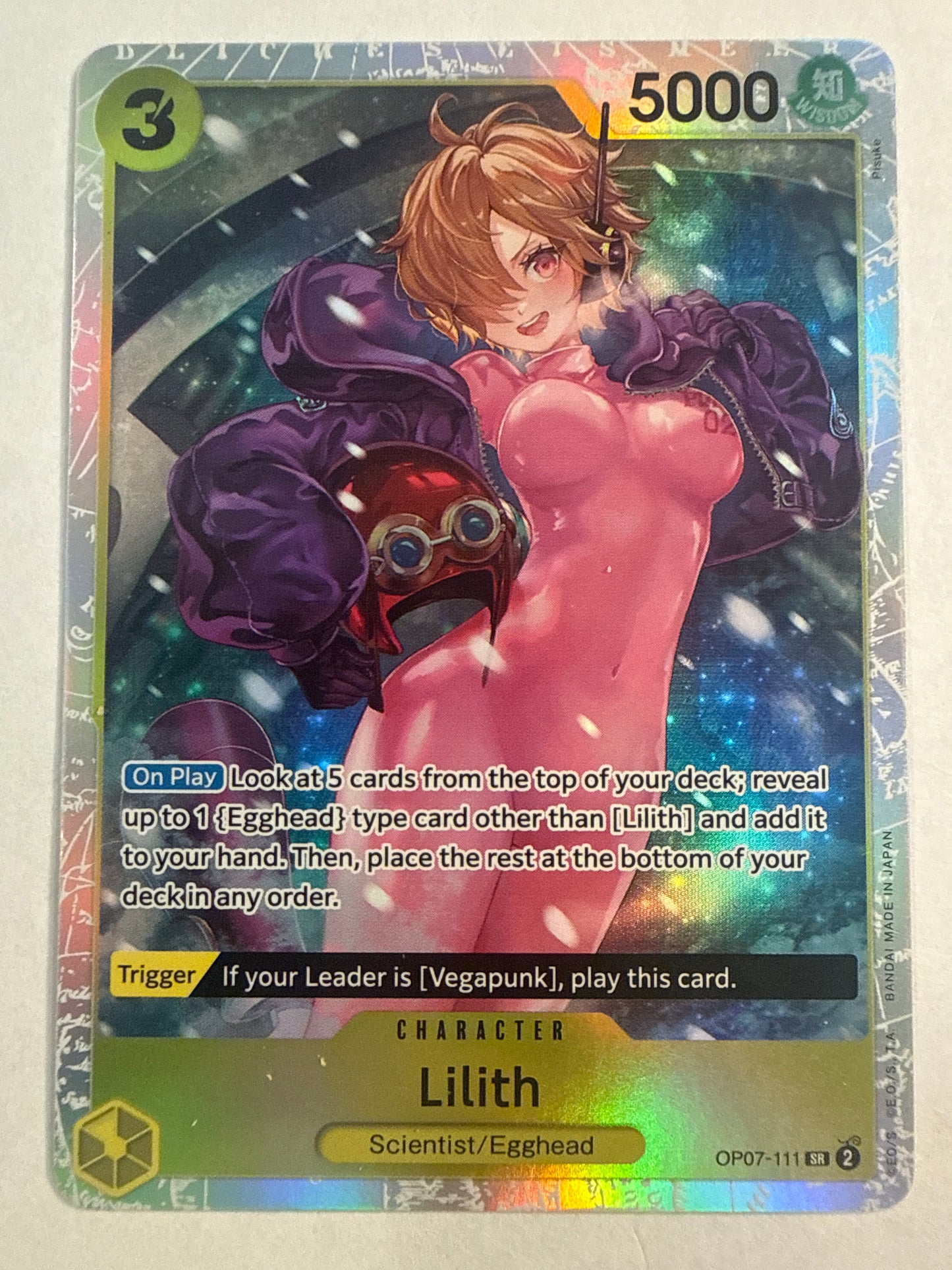 One Piece Card Game Lilith OP07-111 SR Super Rare 500 Years In The Future OP-07 NM