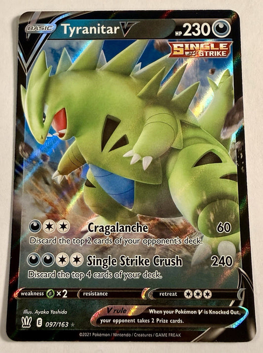 Tyranitar V 097/163 Swsh05: Battle Styles Holo